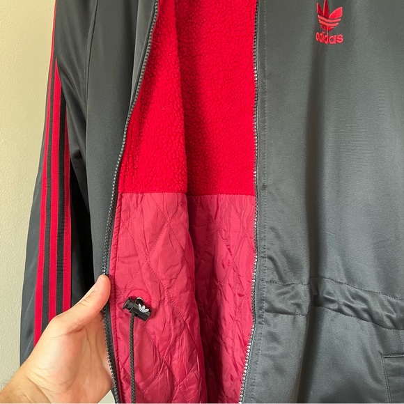 hooded adidas long track jacket - Picture 5 of 6